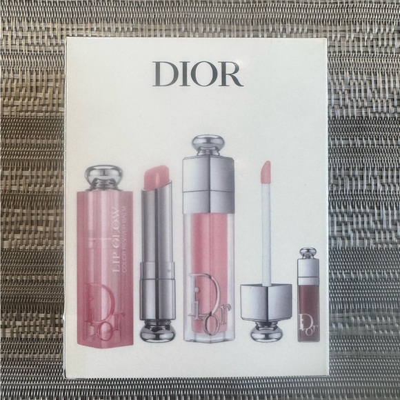 Dior Addict 3 pc Lip Essentials Set - Glow & Maximizer -001- Soft Pink BNIB - Picture 2 of 6